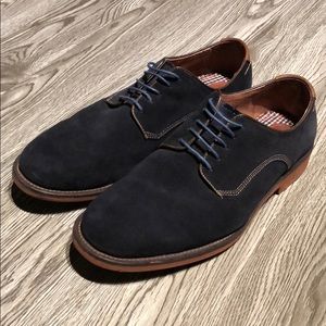 Johnston & Murphy Navy Suede Derby’s Size 9.5